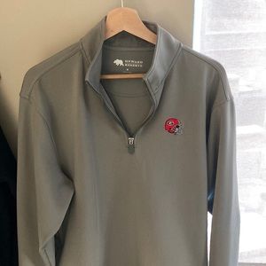 Onward Reserve UGA Georgia Quarter-zip QZ Men’s Medium Gray